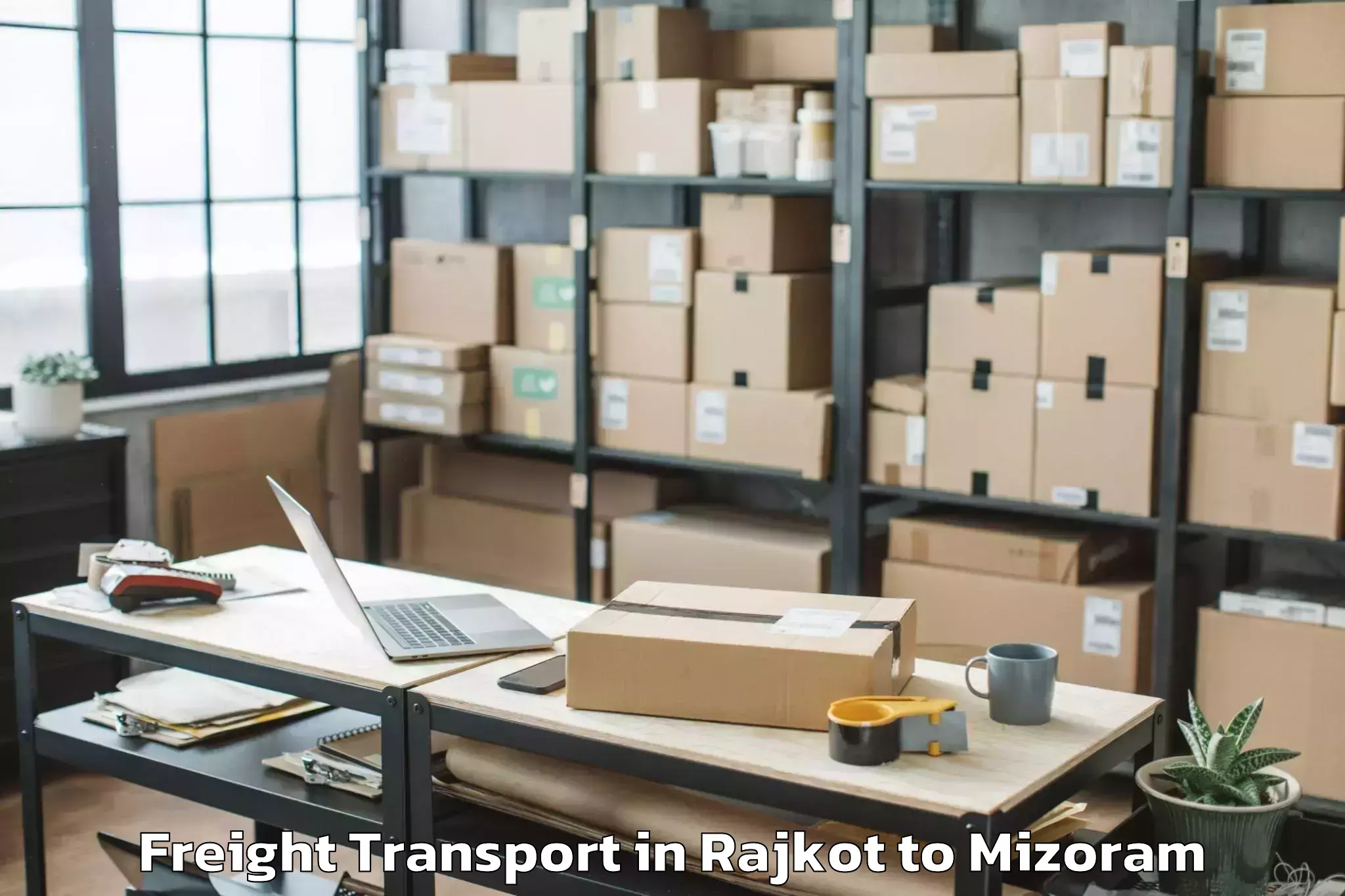 Top Rajkot to Thingsulthliah Part Freight Transport Available